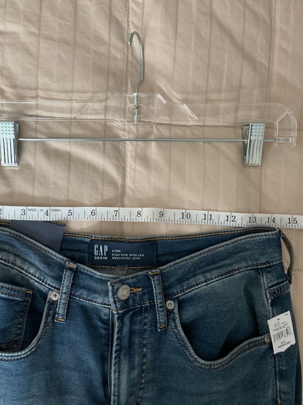 NWT. Gap Factory dark wash sweatpant jeans. - Picture 4 of 4